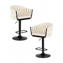  Набор 2 шт Стул барный DOBRIN LEON, кремовая ткань (LAR 275-33), фото 1 