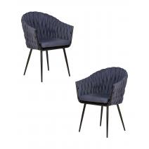  Набор 2 шт Стул обеденный DOBRIN MATILDA, синяя ткань (LAR-275-29), фото 1 