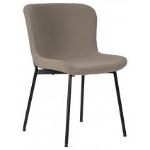  Стул обеденный DOBRIN MILO, черные ножки, бежевый букле (UF992-04), фото 1 