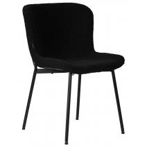  Стул обеденный DOBRIN MILO, черные ножки, черный букле (UF992-12), фото 1 