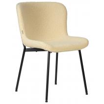  Стул обеденный DOBRIN MILO, черные ножки, кремовый букле (UF992-02), фото 1 