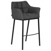  Стул барный DOBRIN LUCAS, серая ткань (F-22), фото 1 