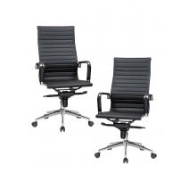  Набор 2 шт Офисное кресло для руководителей DOBRIN CLARK, чёрный, фото 1 