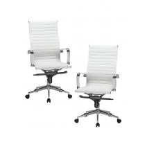  Набор 2 шт Офисное кресло для руководителей DOBRIN CLARK, белый, фото 1 