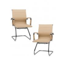  Набор 2 шт Офисное кресло для посетителей DOBRIN CODY, бежевый, фото 1 