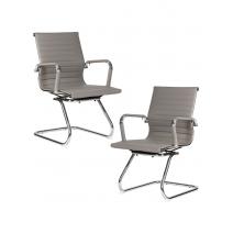  Набор 2 шт Офисное кресло для посетителей DOBRIN CODY, серый, фото 1 