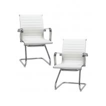  Набор 2 шт Офисное кресло для посетителей DOBRIN CODY, белый, фото 1 