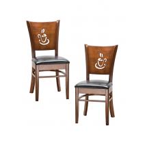  Набор 2 шт Стул обеденный DOBRIN JERRY, шоколад, чёрный, фото 1 