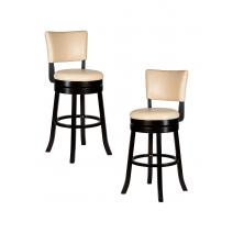  Набор 2 шт Вращающийся полубарный стул DOBRIN JOHN COUNTER, капучино, кремовый, фото 1 