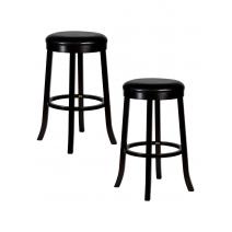  Набор 2 шт Круглый барный табурет DOBRIN BOB BAR, капучино, черный, фото 1 