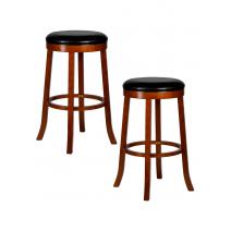  Набор 2 шт Круглый барный табурет DOBRIN BOB BAR, шоколад, черный, фото 1 