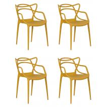  Набор 4 шт Стул обеденный DOBRIN MASTERS, горчичный (Y-03), фото 1 