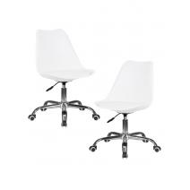  Набор 2 шт Офисное кресло для персонала DOBRIN MICKEY, белый, фото 1 