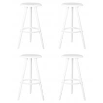  Набор 4 шт Табурет барный DOBRIN ROYCE WHITE, белый (W-02), фото 1 