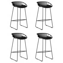  Набор 4 шт Стул барный DOBRIN FRANK, черный, фото 1 