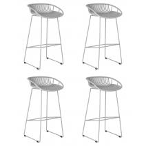  Набор 4 шт Стул барный DOBRIN FRANK, светло-серый, фото 1 