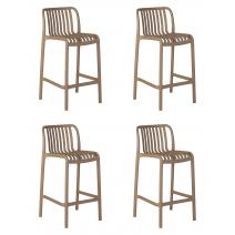  Набор 4 шт Стул полубарный DOBRIN CHLOE, бежевый, фото 1 