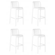  Набор 4 шт Стул барный DOBRIN CHLOE BAR, белый, фото 1 