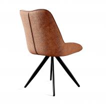  Стул DikLine 504 поворотный BL07 терракотовый, ножки черные, фото 3 