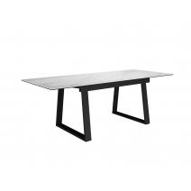  Стол DikLine DZ160 Мрамор Кристал белый/черные (2 уп.), фото 3 