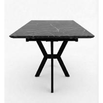  Стол DikLine DI100 Камень Пьетра Гриджиа чёрный/опоры черные (2уп.), фото 3 