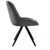  Стул DikLine 504 поворотный BL13 серый, ножки черные, фото 2 