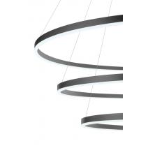  Люстра Orblaze 3 rings 600 black, фото 10 