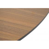  "Рио" стол из HPL круглый Ø160см, H75, цвет столешницы "дуб", фото 4 