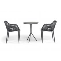  "Беллини" обеденная группа на 2 персоны, цвет темно-серый, фото 2 