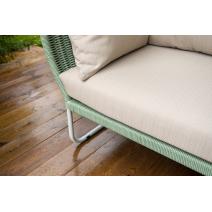  "Фиджи" лаунж-зона 5-местная плетеная из роупа (веревки), каркас алюминиевый светло-серый, роуп зеленый (4204), фото 20 