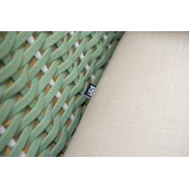  "Фиджи" лаунж-зона 5-местная плетеная из роупа (веревки), каркас алюминиевый светло-серый, роуп зеленый (4204), фото 23 