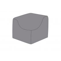  Защитный чехол на модуль Лунго угловой 86×86×65 см, цвет темно-серый, фото 1 