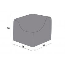  Защитный чехол на модуль Лунго угловой 86×86×65 см, цвет темно-серый, фото 2 