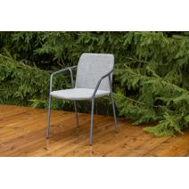  "Марокко" стул из текстилена nanotex, алюминиевый каркас, цвет серый, фото 1 