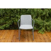  "Марокко" стул из текстилена nanotex, алюминиевый каркас, цвет серый, фото 3 