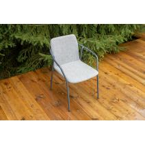  "Марокко" стул из текстилена nanotex, алюминиевый каркас, цвет серый, фото 4 