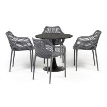  "Беллини" обеденная группа на 4 персоны, цвет темно-серый, фото 4 