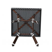  "Кабри" обеденная группа плетеная на 4 персоны, цвет черно-белый, фото 3 