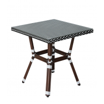  "Кабри" плетеный стол из искусственного ротанга, цвет черно-белый, фото 1 