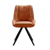  Стул DikLine 504 поворотный BL07 терракотовый, ножки черные, фото 4 