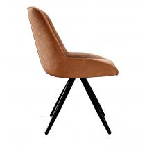  Стул DikLine 504 поворотный BL07 терракотовый, ножки черные, фото 2 