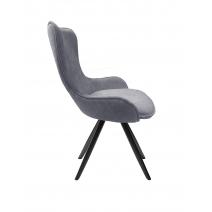  Стул DikLine 333 поворотный TW09 светло-серый, ножки черные, фото 3 