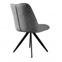  Стул DikLine 504 поворотный BL13 серый, ножки черные, фото 3 