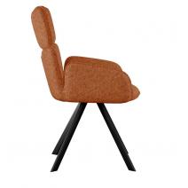  Стул DikLine 501 поворотный NS Rust терракотовый, ножки черные, фото 3 