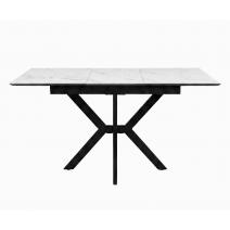  Стол DikLine DI100 Мрамор Кристал белый/опоры черные (2уп.), фото 2 