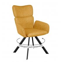  Стул DikLine 501 поворотный NS Gold горчица, ножки черные, фото 1 