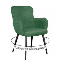  Стул DikLine 503 поворотный NS Pine зеленый, ножки черные, фото 1 