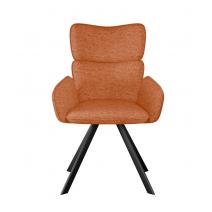  Стул DikLine 501 поворотный NS Rust терракотовый, ножки черные, фото 2 