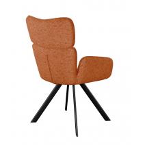  Стул DikLine 501 поворотный NS Rust терракотовый, ножки черные, фото 4 