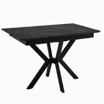  Стол DikLine DI100 Камень Пьетра Гриджиа чёрный/опоры черные (2уп.), фото 1 